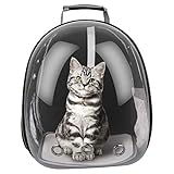 FancyWhoop Rucksack Katzen Transport - Katzenrucksack Hunderucksack Carrier Tasche Tragetasche Transporttasche Katze Tragerucksack Reise Fuer H