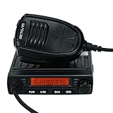 Retevis RT98 FreeNet Mobile Transceiver 149 MHz 6 Kanäle Lisencefreies CTCSS/DCS DTMF Mini Mobilfunkgerät mit Mikrofon (schwarz)