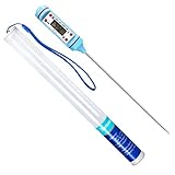 oujilet Thermometer Küche Universales Haushaltsthermometer Digitales Kochthermometer Küchenthermometer Fleischthermometer, Ablesbar 50°C- 300°C, °C/°F Umschaltbar Thermometer mit Schutzhü