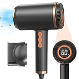 Föhn ionen, BeauPro intelligenter haartrockner mit stufenloser Temperatur- und Geschwindigkeitsregelung, mit LED-Anzeige und Speicherfunktion verw