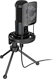 Speedlink Audis PRO Desktop Streaming Microphone – Stream Mikrofon mit Ständer und Shock-Mount – Plug & Play, schw