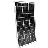 Solarpanel Monokristallin - 50 100 130 150 oder 165 W, 18 V für 12 V Batterien, Photovoltaik, Ladekabel, Setwahl - Solarzelle, Solaranlage für Wohnwagen, Camping, Balkon, G