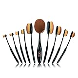 VITALmaxx Make Up Pinsel Set Contouring Deluxe | Professionelles Gesichtspinsel Set | Kosmetikpinsel und Lidschatten Beauty-Set 10-teilig