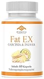 Fat EX | KETOSE EXTREME BURNER | Hochdosiert | Ingwer & Garcinia Cambogia | Stoffwechsel | Keto Schnell & Einfach | 60 Kap