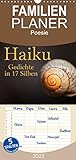 Haiku - Gedichte in 17 Silben (Wandkalender 2022, 21 cm x 45 cm, hoch)