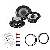 Hifonics AS-62 Auto Lautsprecher mit Einbauset passend für VW Volkswagen Golf VI 2008-2012 Türen vorne/hinten 400 W 165mm 2 Wege Koax