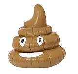 I LOVE FANCY DRESS LTD Aufblasbarer Emoji-Kaufhaufen, lustige Dekoration, 58 cm, lustiges Geschenk oder Party-Dekoration (1 Stück)