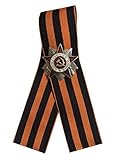 Ganwear St. George Ribbon 9. Mai WW2 Russischer Tag des Sieges - Silberfarbener Orden des Großen Vaterländischen Krieges Miniatur-Ansteck