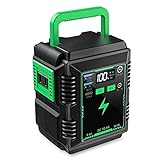 Tragbarer Kraftwerk 74WH 20000mAh Solar Tragbarer Kraftwerk 80W Notfall-Backup-Akku Stromversorgung für Camping Reisen (Farbe : Black+Green, Size : 74Wh)