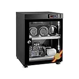 XMcKJ Camera Dry Cabinet 35L Elektronische feuchtigkeitsdichte Box CNC Automatische Entfeuchtung und Feuchtigkeitslinse DSLR. Kamera-Trocknungsschrank (Farbe: Grau, Größe: 32x31.5x43.2cm)