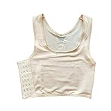 Kikhorse Mesh Breathable Chest Binder Trans Brust Body Shaper Korsetts Atmungsaktiv Tomboy Lesben Unterwäsche (Nackt, M, m)