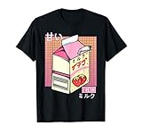 Erdbeere Saft Box Obst Milch Vaporwave Japan Korea Liebhaber T-S