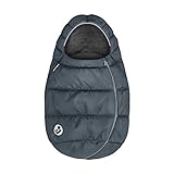 Maxi-Cosi Fußsack, kuschelig warmer Universal Winterfußsack, passend für alle Maxi-Cosi Babyschalen und Kinderwagen und vielen mehr, nutzbar ab der Geburt bis ca. 2 Jahre, Essential Grap