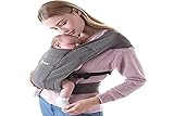 Ergobaby Babytrage für Neugeborene ab Geburt Extra Weich, Embrace Bauchtrage Baby-Tragetasche Ergonomisch, Heather G
