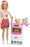 Barbie FHP57 - Barbie-Puppe mit Backofen und aufgehendem Gebäck, Spielzeug ab 3 J