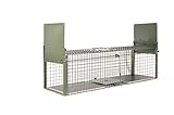 KrapTrap® Tierfalle Katzenfalle Lebendfalle Marderfalle mit Holzb