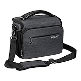PEDEA DSLR-Kameratasche Noble Fototasche für Spiegelreflexkameras mit wasserdichtem Regenschutz, Tragegurt und Zubehörfächern, Gr. XL g