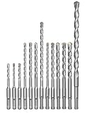 kwb by Einhell 12-tlg. SDS-Plus Bohrer-Set Bohrhammer-Zubehör (12-teiliges Bohrer-Set, passend für alle Bohrhammer mit SDS-Plus Aufnahme, Ø 5-14 mm)