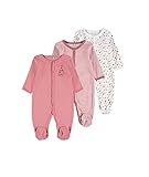 NAME IT Baby-Mädchen Nbfnightsuit 3p W/F Dusty Rose Noos Kleinkind-Schlafanzüge, 50