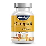 Omega 3 (400 Kapseln) - 1.000mg Fischöl Hochdosiert pro Kapsel - Essentielle Omega 3 Fettsäuren EPA + DHA - Nachhaltiger Fischfang, Laborgeprüft, ohne Zusätze in Deutschland herg