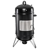 Style'n Cook Stor Holzkohlegrill Smoker, Schwarz, XL