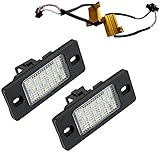 2 Stück LED Kennzeichenbeleuchtung, Ersatz für Golf 5 Passat 3BG/B5 Touareg Tiguan Bora Cay