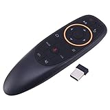 Creely G10 Voice Air Mouse Fernbedienung, 2,4 GHz Android TV-Steuerung und Infrarot-Lernmikrofon für Computer PC Android TV