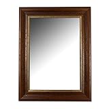 Online Galerie Bingold Spiegel Wandspiegel Braun Gold 40 x 80 cm - Antik, Shabby, Vintage, Landhaus - Alle Größen - Massiv-Holz - handgefertigt - AM - Foggia 4,6
