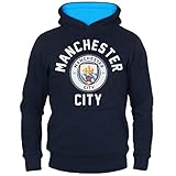 Manchester City FC - Jungen Fleece-Kapuzenpullover mit Grafik-Print - Offizielles Merchandise - Geschenk für Fußballfans - 12-13 J