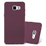 Cadorabo Hülle für Samsung Galaxy A5 2016 in Frost Bordeaux LILA - Handyhülle aus flexiblem TPU Silikon - Silikonhülle Schutzhülle Ultra Slim Soft Back Cover Case Bump