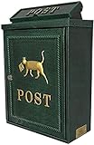 briefkasten anthrazit briefkasten Abschließbarer Briefkasten für die Wandmontage Sicherheitsschließfach Briefkasten für die Wandmontage mit Schloss Retro Vintage Europäischer Aluminium-Briefk
