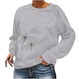 Damen Crop T-Shirt Rundkragen Langarmshirt mit Kontrast Paspel Langarm Obterteil Tops S