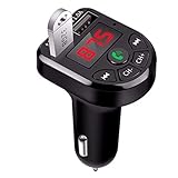 Canghai Bluetooth-FM-Transmitter, MP3, Bluetooth-Empfänger, Bluetooth 5.0, Auto-Set, MP3-Modulator-Player, kabelloser Freisprech-Audio-Empfänger, Dual-USB-Schnellladeg