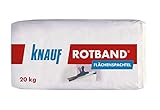 Knauf Rotband Flächenspachtel – schnell härtende Spachtel-Masse zum Spachteln und Glätten von Putz, Mauerwerk etc, leicht zu verarbeiten, Wand-, Decken-Spachtelmasse für Innen-Bereich, 20-kg