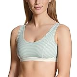 CALIDA Damen Natural Joy Stripe Bustier Unterwäsche, Ice Green, 40-42