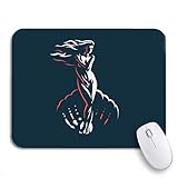 Gaming Mauspad Geburt Aphrodite Venus Emblem Göttin Schwarz Griechenland Weiß Abstrakt Mousepad Stabiler Halt Auf Glatten Oberflächen Für Büro Zuhause Computer Pc Gamer, 24X20 C