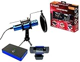 Raiden - Zubehörpaket für Streaming-Gamer und Youtubers, Full HD Video Capture Box, Mikrofon, HD-Kamera - PS4, PS5, Xbox serie x: Xbox One, Umschalter, PC