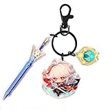 Dongxiang Anime Game Lovers, Genshin Impact, Cartoon SchlüSselanhäNger, Kaedehara Kazuha Rolle Personalisierte SchlüSselanhäNger, Dekorativer Schmuck, SchlüSselzubehöR, AnimationsperipheriegeräT