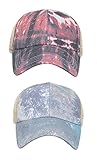 Pferdeschwanzmütze Criss Cross Baseball Cap Pony Cap Unordentlicher High Bun Adjustable Trucker Ponycap