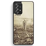 Vintage Panorama Leipzig - Silikon Hülle für Samsung Galaxy A52s 5G - Motiv Design Skyline Silhouette Schön - Cover Handyhülle Schutzhülle Case S