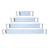 Fscm Aquarium LED Beleuchtung 180 LEDs 25W RGB und Blaulicht Aufsetzleuchte Wasserdicht Lampe Lighting mit 1.8m EU Stecker Verstellbarer Halterung für 95-115cm Fisch Tank Korallenwasserp