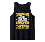 Content Producer Job Title - Funny Content Creator Maker Tank Top
