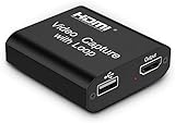 Video Capture Card 4K HDMI mit Loop-Out, HD 1080P Live Streaming videorecorder konverter unterstützt WINDOWS, ANDROID und MACOS