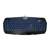 Rapoo VPRO V52 beleuchtete Gaming Tastatur mit programmierbaren Tasten, integriertem Speicher, schw