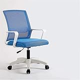 Stool Decorative Stool Office Computer Chair, Ergonomic Swivel Chair with Wheels Armchair for Meeting Rooms Reception Room Company Front Desk (Color : D, Size : 47 47 90-98CM)