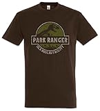 Urban Backwoods Park Ranger Herren T-Shirt Braun Größe 2XL