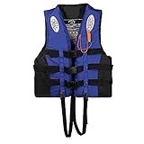 BOOHS Rettungswesten Erwachsene einstellbare Sicherheit atmungsaktive Schwimmweste für Männer und Frauen Schwimmhilfen zum Angeln, Surfen, Rafting, KajakfahrenRettungsweste Erw