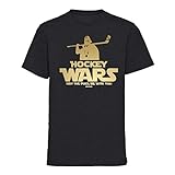 Scallywag® Eishockey T-Shirt Hockey Wars I Größen S - 3XL I A BRAYCE® Collaboration I Möge der Eishockeypuck mit Dir Sein (L)