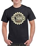 Comedy Shirts - Aprés Ski Team - Val Thorens V1 - Herren T-Shirt - Schwarz/Hellbraun-Beige Gr. 3XL