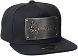 Meroncourt Unisex The Elder Scrolls Skyrim Dovakiin Metal Logo Plate Snapback Baseballkappe, Schwarz (Black), One S